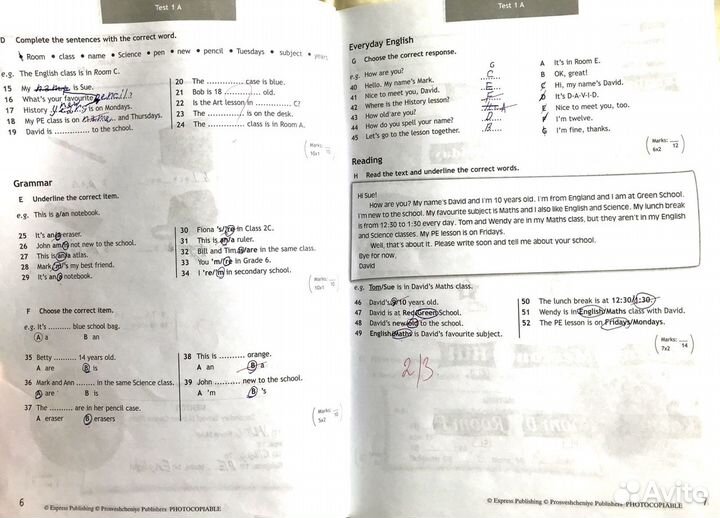Spotlight 5 Test Booklet