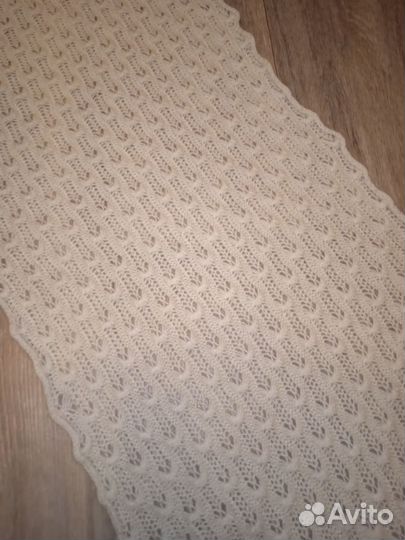 Палантин вязаный ручная работа