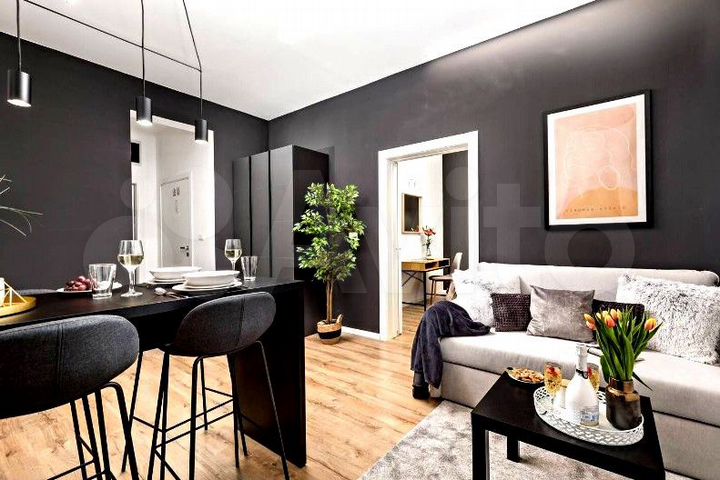 1-к. апартаменты, 27,9 м², 3/4 эт.