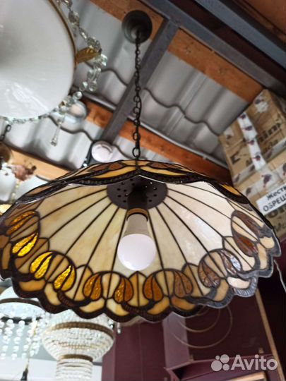 Лампа настольная витражное стекло стиль Тиффани