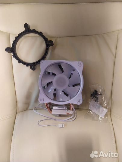 Кулер для процессора sama RGB белый