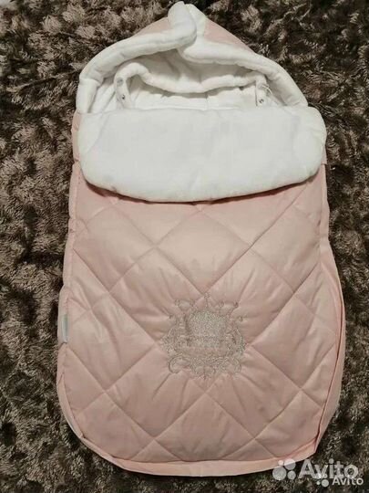 Конверт на выписку для девочки демисезонный