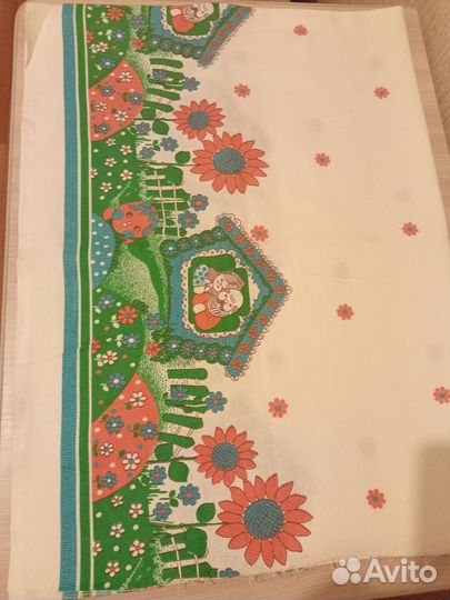 Вафельное полотно с рисунком,4м