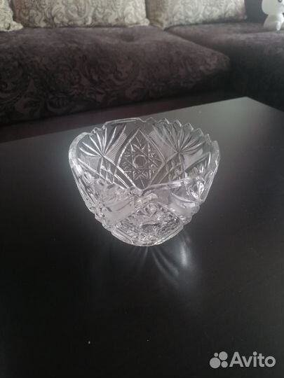 Ваза хрустальная