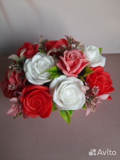 Букет цветов из мыла