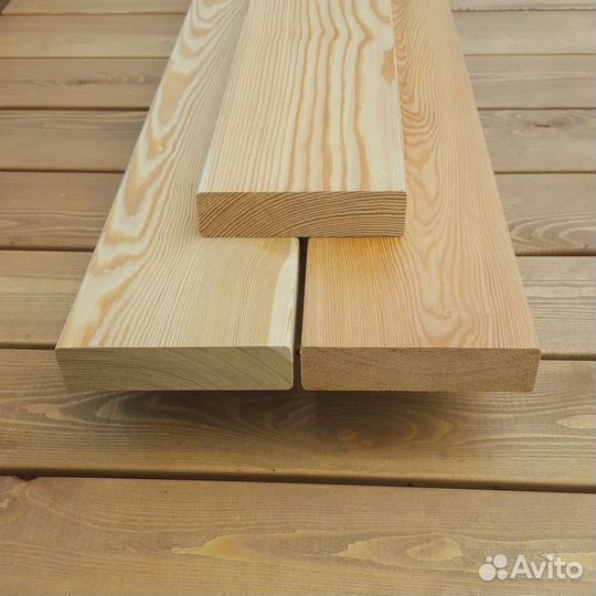 Планкен из лиственницы прямой и скошенный