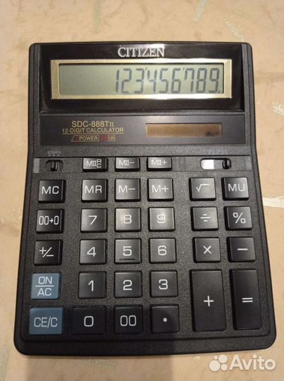 Калькулятор Ситизен 888