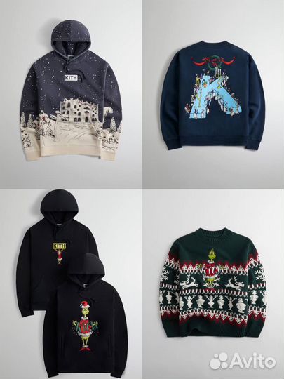 Kith for The Grinch свитер,худи,футболка