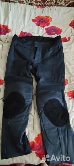 Мотоштаны кожаные мужские