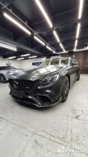 Карбоновый обвес brabus для Mercedes s63 amg с217