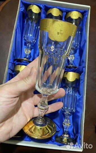 Хрустальные бокалы Богемия Versace