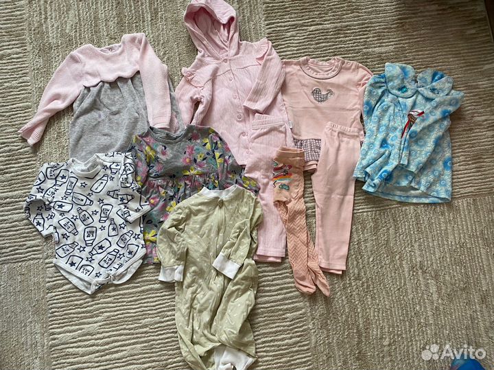 Вещи пакетом на девочку 80