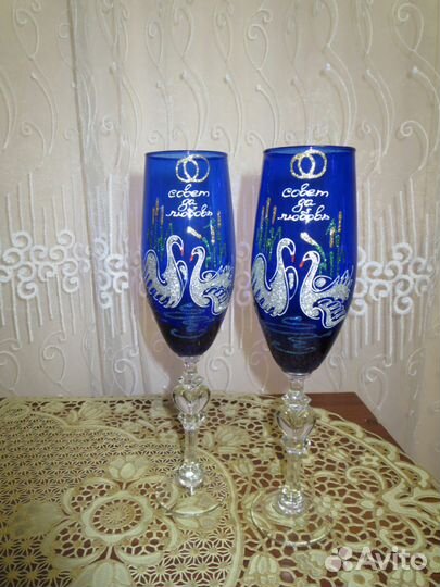 Фужеры, бокалы свадебные