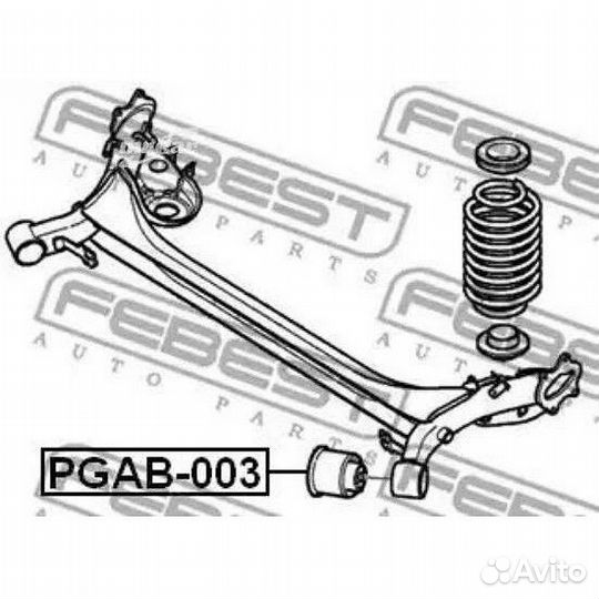 Сайленблок задней балки febest pgab-003