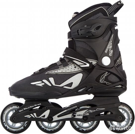 Ролики fila legacy comp Black-Grey Kra120