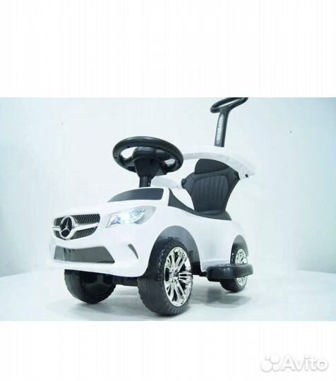 Машинка каталка толокар с родительской ручкой