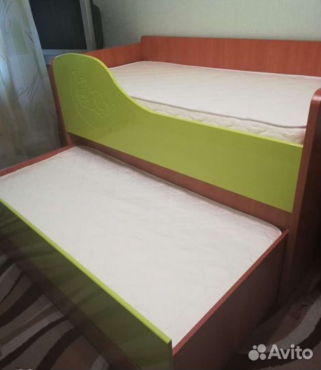 Детская выдвижная кровать 