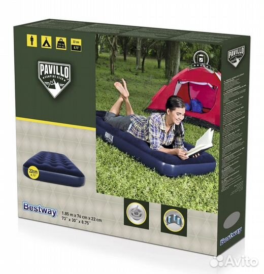 Надувной матрас новый одноместный