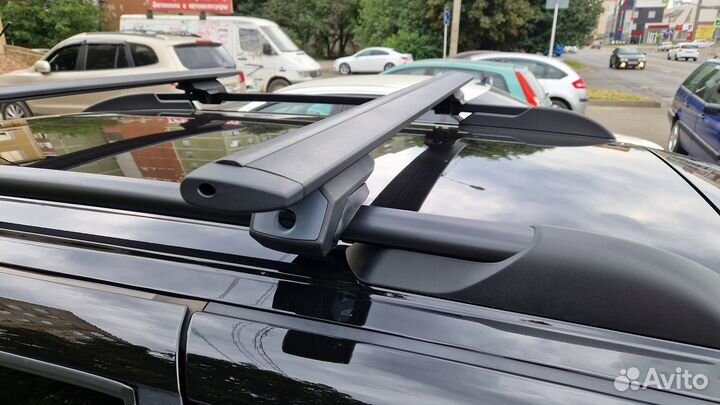 Багажник на рейлинги Арго Ed, черная крыло