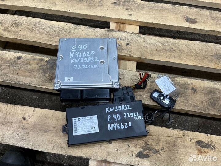 Комплект Cas Dme ключ Bmw 3 E91 N46B20 2008