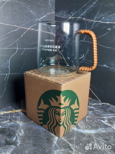 Кружка starbucks прозрачная 473мл