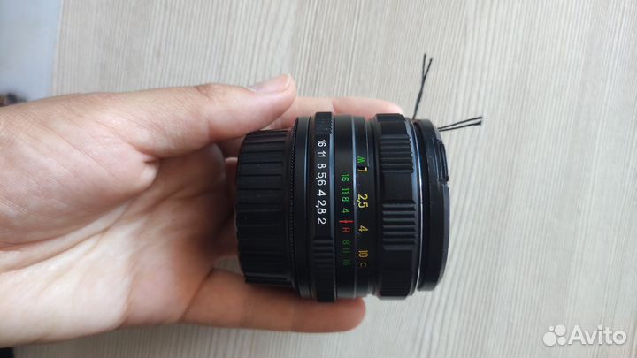 Гелиус - 44м-6 58мм с переходником на никон