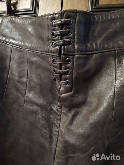 Шорты женские кожаные