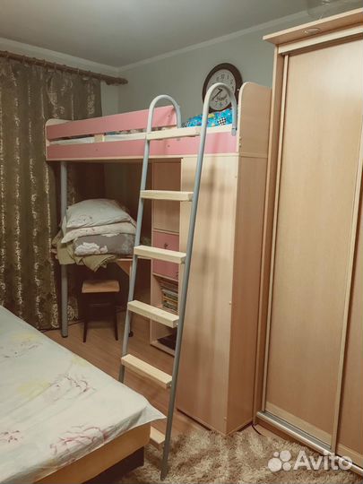 Кровать-чердак рв Мебель М-85 + матрас