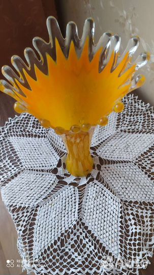 Ваза цветное стекло СССР