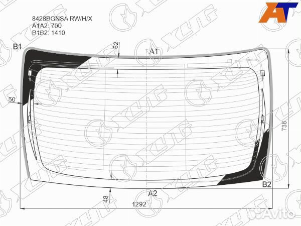 Стекло заднее toyota camry europe/russia 70