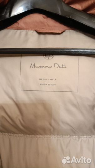 Пуховик женский massimo dutti