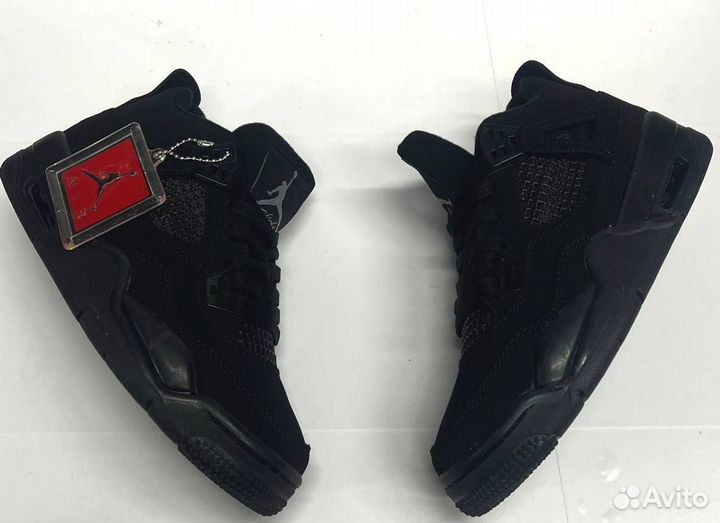 Кроссовки Nike Air Jordan 4 retro black cat