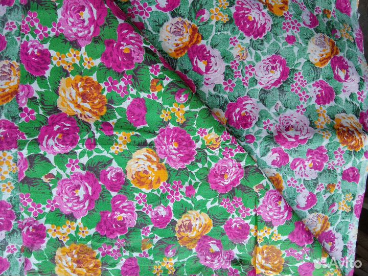 Отрез ткани ситец СССР 10 метров