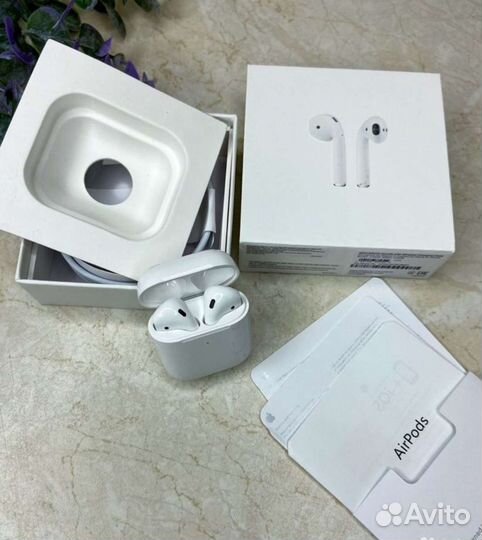 Беспроводные наушники apple airpods 2/лучшая верси