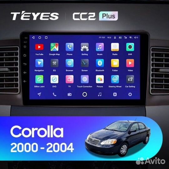 Магнитола Teyes CC2L+ Toyota Corolla (2000-2006)