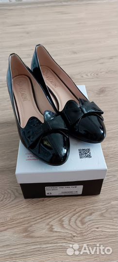 Туфли ascalini, белые балетки 42,43