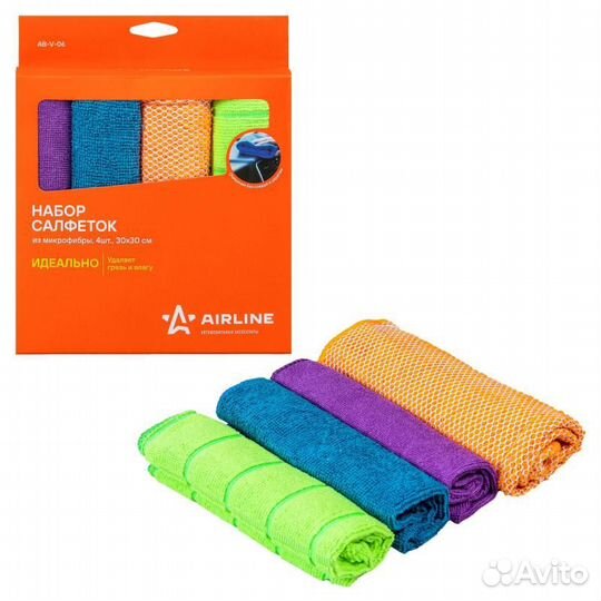 Набор салфеток из микрофибры в коробке (4 шт., 30*