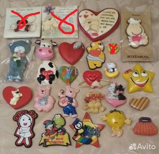 Магниты. Валентинки. Новый год. Забиваки