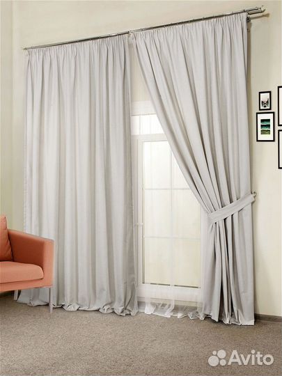 Шторы готовые канвас