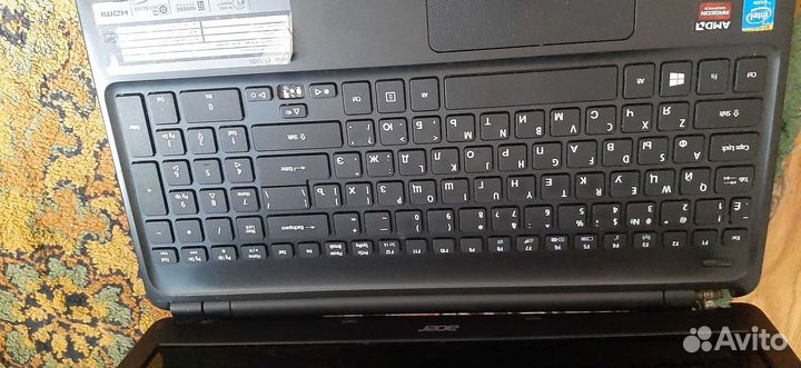 Асер на запчасти Тошиба в рабочем состоянии