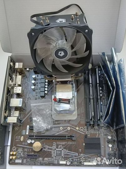 Комплект: процессор, материнка, оперативки и кулер