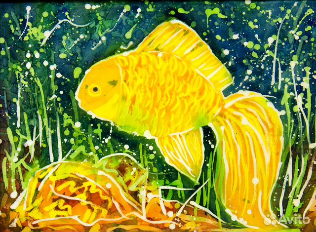 Картина Рыбка золотая