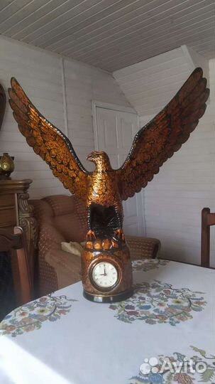 Часы каминные в стиле хохлома