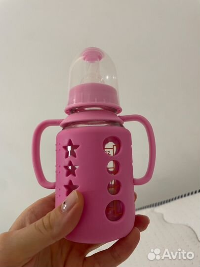 Бутылочки для кормления с чехлом 0+