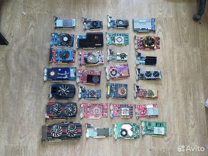 Видеокарты для пк разные много