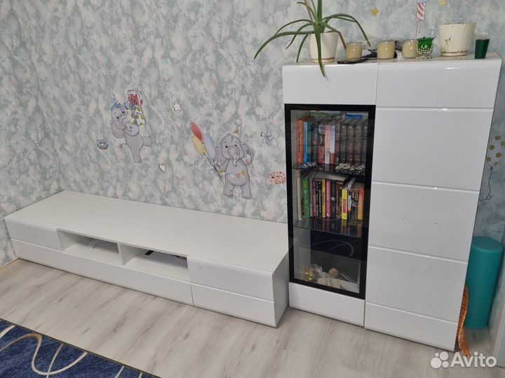 Тумба тв и шкаф с подсветкой