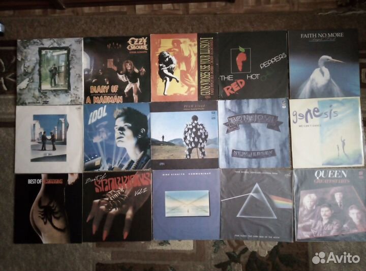 Винилы рок, поп