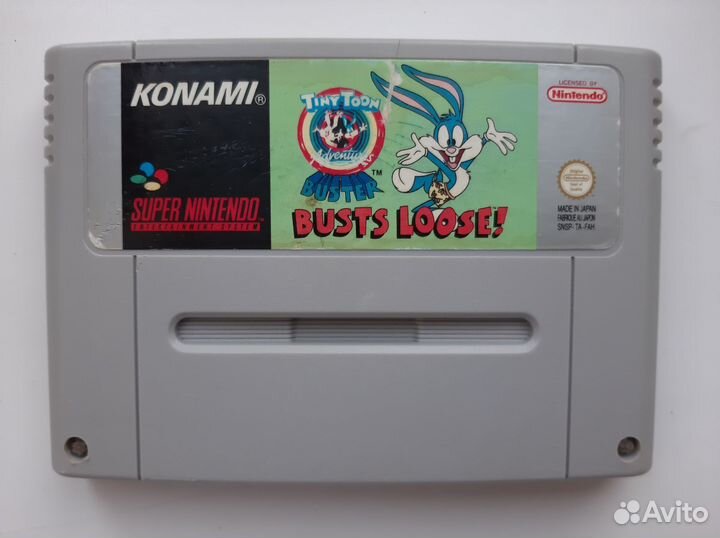 Tiny Toon, картридж для Super Nintendo, PAL