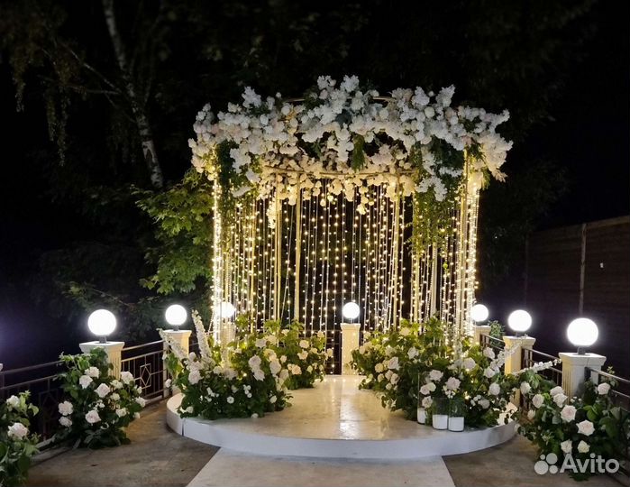 Свадебная арка-ротонда в аренду под ключ