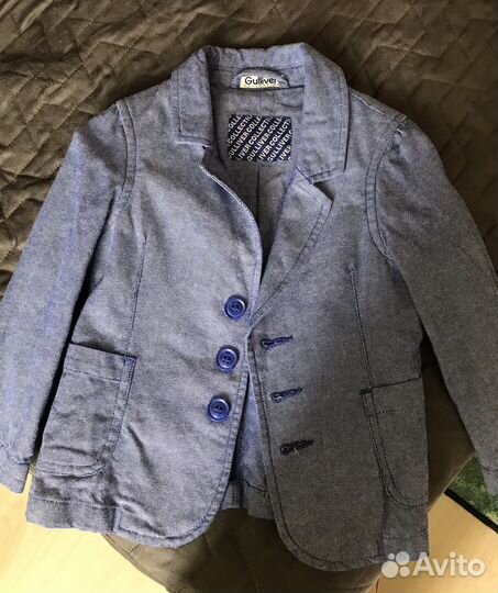 Пиджак для мальчика gulliver 92 98